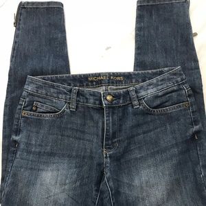 Michael Kors Skinny Jean Size 0 Zipper Detail